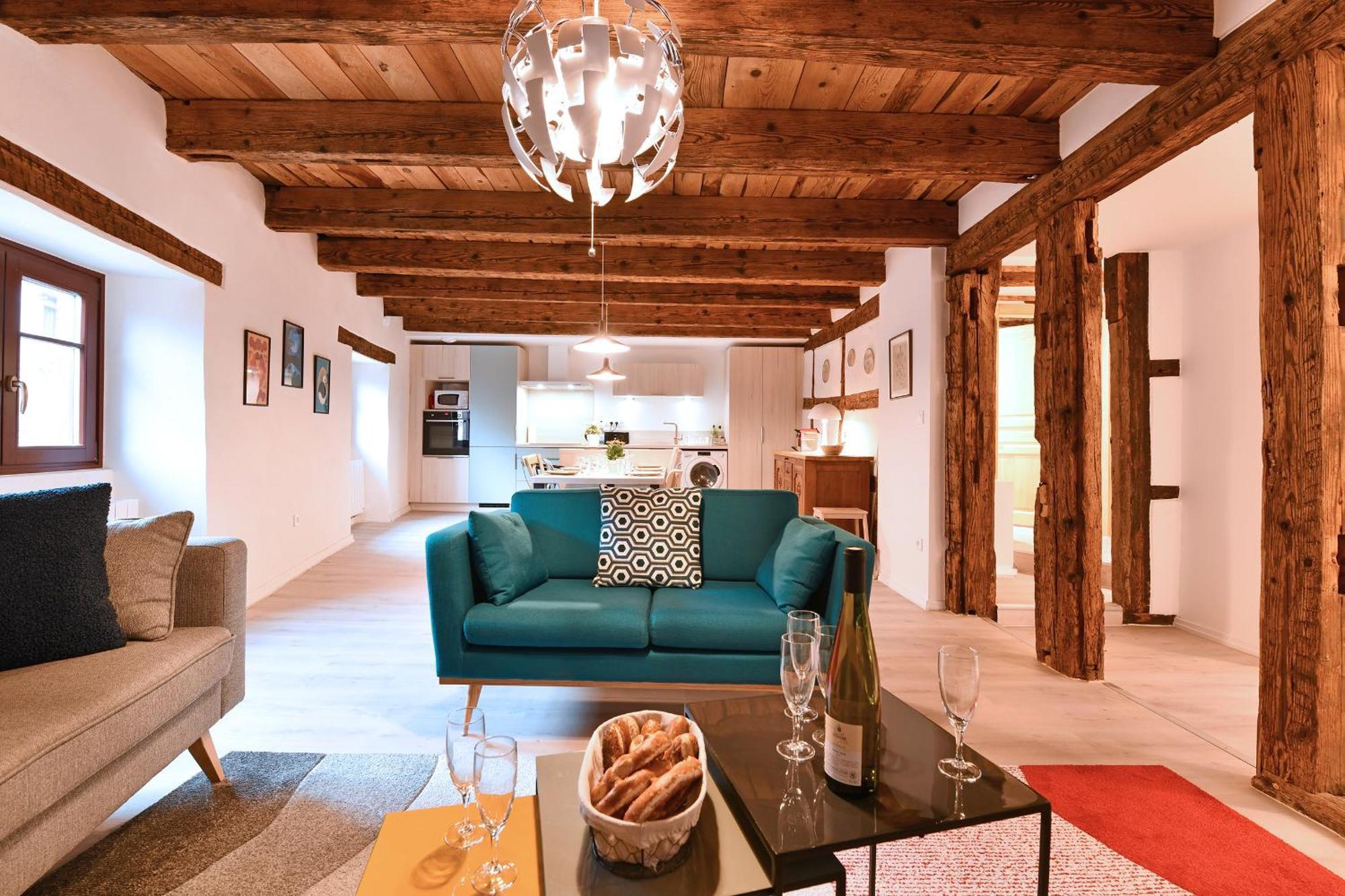 Grand Gite Dans Maison Alsacienne Historique Gueberschwihr Bagian luar foto
