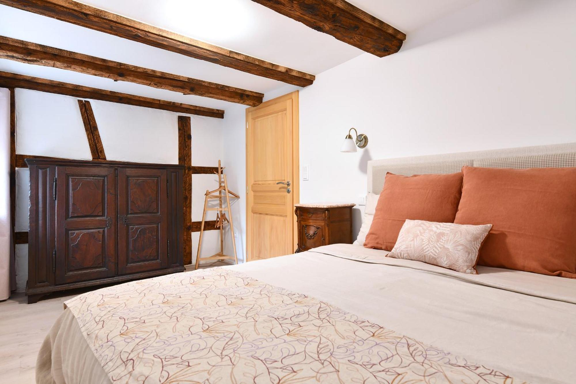 Grand Gite Dans Maison Alsacienne Historique Gueberschwihr Bagian luar foto