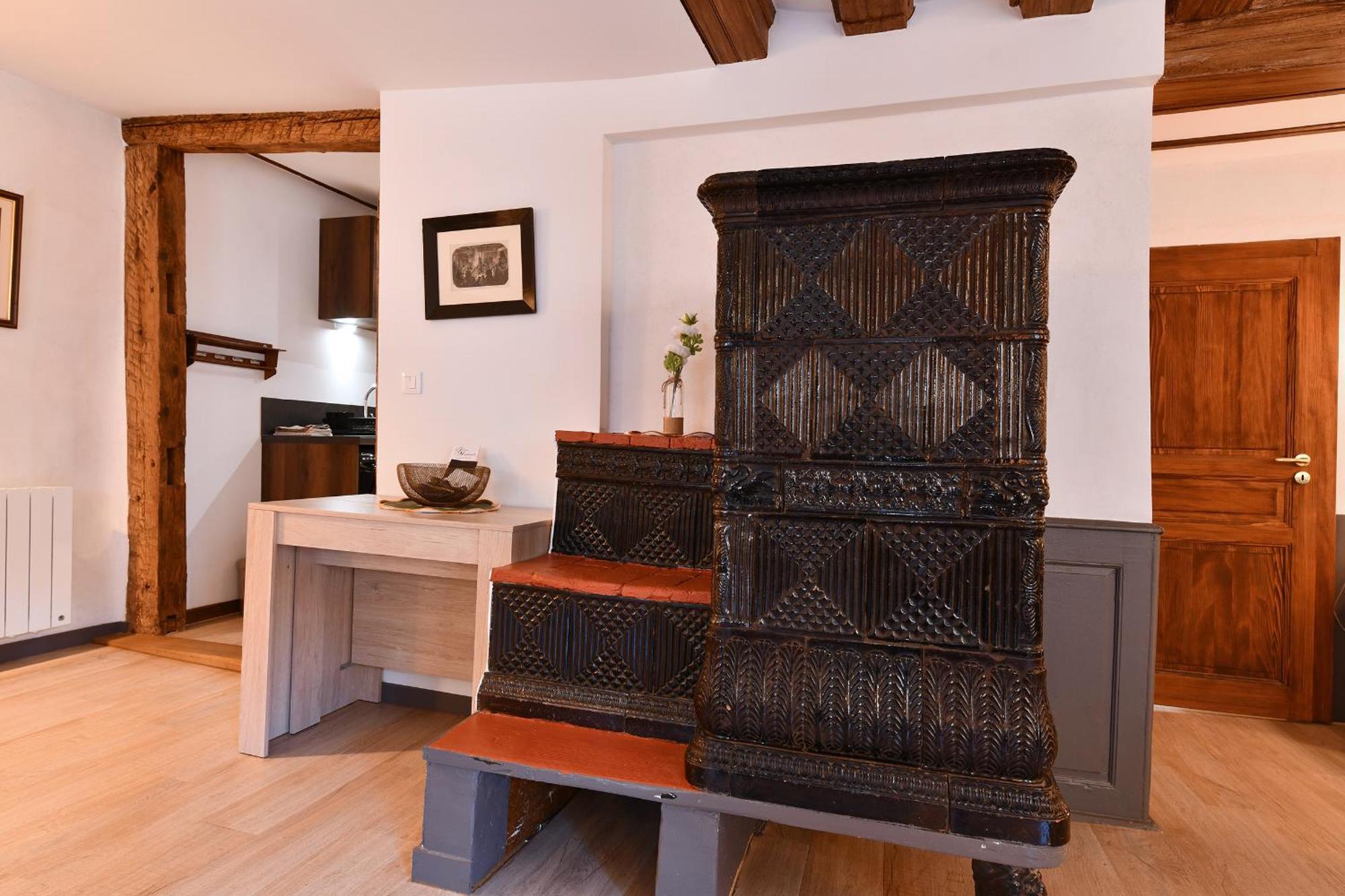 Grand Gite Dans Maison Alsacienne Historique Gueberschwihr Bagian luar foto
